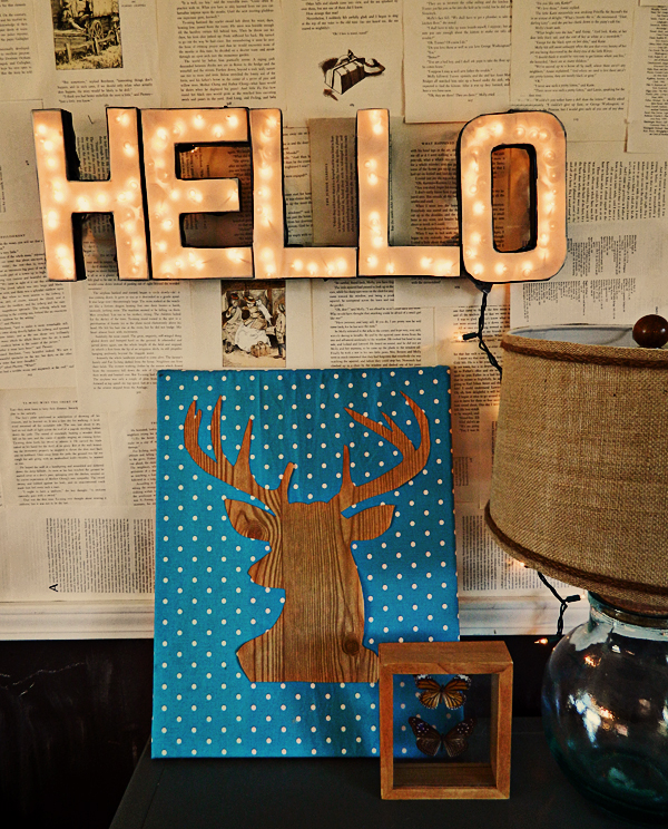 DIY Lighted Letter Sign 1
