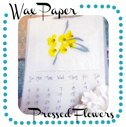 Wax Paper Pressed Flowers Logo