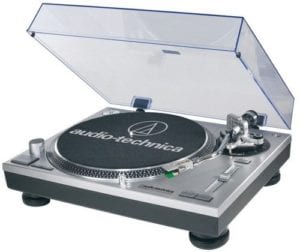 Audio-Technica AT-LP120-USB Direct-Drive Professional Turntable in Silver 