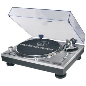 Audio-Technica AT-LP120-USB USB and Analog Professional Silver Turntable 
