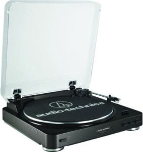 Audio Technica AT-LP60BK Fully Automatic Belt-Drive Stereo Turntable, Black
