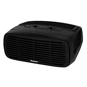 Holmes Small Room 3-Speed HEPA-Type Air Purifier with Optional Ionizer, Black