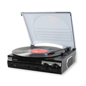 Jensen JTA-230 3-Speed Stereo Turntable with Built-in Speakers