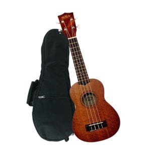 Kala KA-15S Mahogany Soprano Ukulele with FREE Deluxe Stronghold brand soprano ukulele