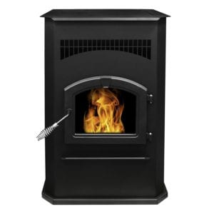 Pleasant Hearth PH50CABPS Cabinet Style 50000 BTU's Pellet Stove with 120-Pound Hopper 