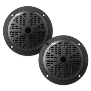 Pyle PLMR51W Dual 5.25'' Waterproof Marine Speakers, 2-Way Full Range Stereo Sound, 100 Watt, White (Pair)
