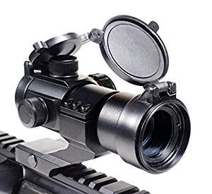 Rhino Tactical Green & Red Dot Sight for Rifles & Shotguns by Ozark Armament - Includes Picatinny Cantilever Mount Co-Witness with Iron Sights - Coated Optic