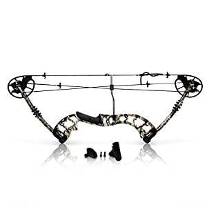 SereneLife Compound Bow, Adjustable Draw Weight 30-70 lbs with Max Speed 320 fps - Right Handed (SLCOMB10)