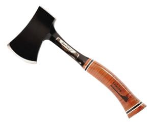 Estwing Special Edition Sportsman's Axe - 14" Camping Hatchet with Forged Steel Construction & Genuine Leather Grip - E24ASEA 