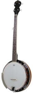 five-String Banjo 24 Bracket with Closed Solid Back and Geared 5th Tuner