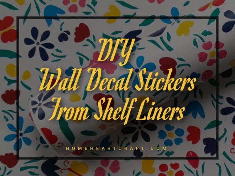 DIY Wall Decal Stickers From Shelf Liners